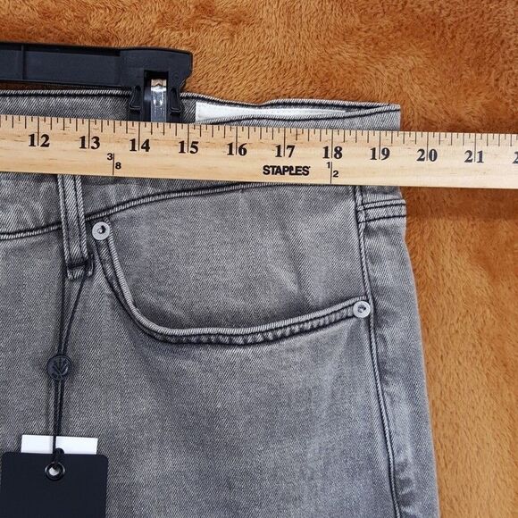 RAG & BONE Jeans Mens 38x30 Gray Wash Fit 2 Authentic Stretch Slim Greyson $255 - Picture 8 of 11
